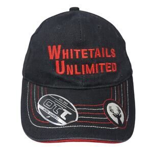 White Tails Unlimited Slideback Baseball Cap Black One Size Image Innovators